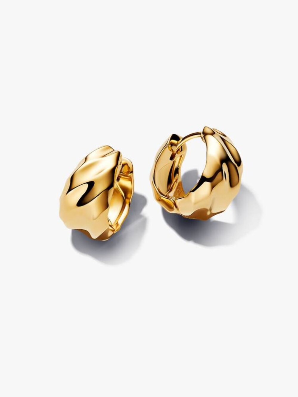 Pandora Rippled Hoop Earrings